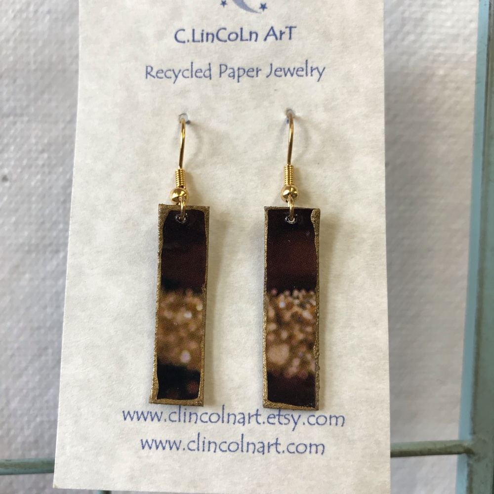 Recycled Paper Earrings ♻️